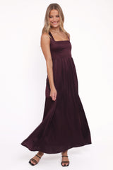 Elania Maxi Dress - Plum