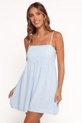 Quinley Romper - Light Blue