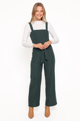 Selene Corduroy Jumpsuit - Green