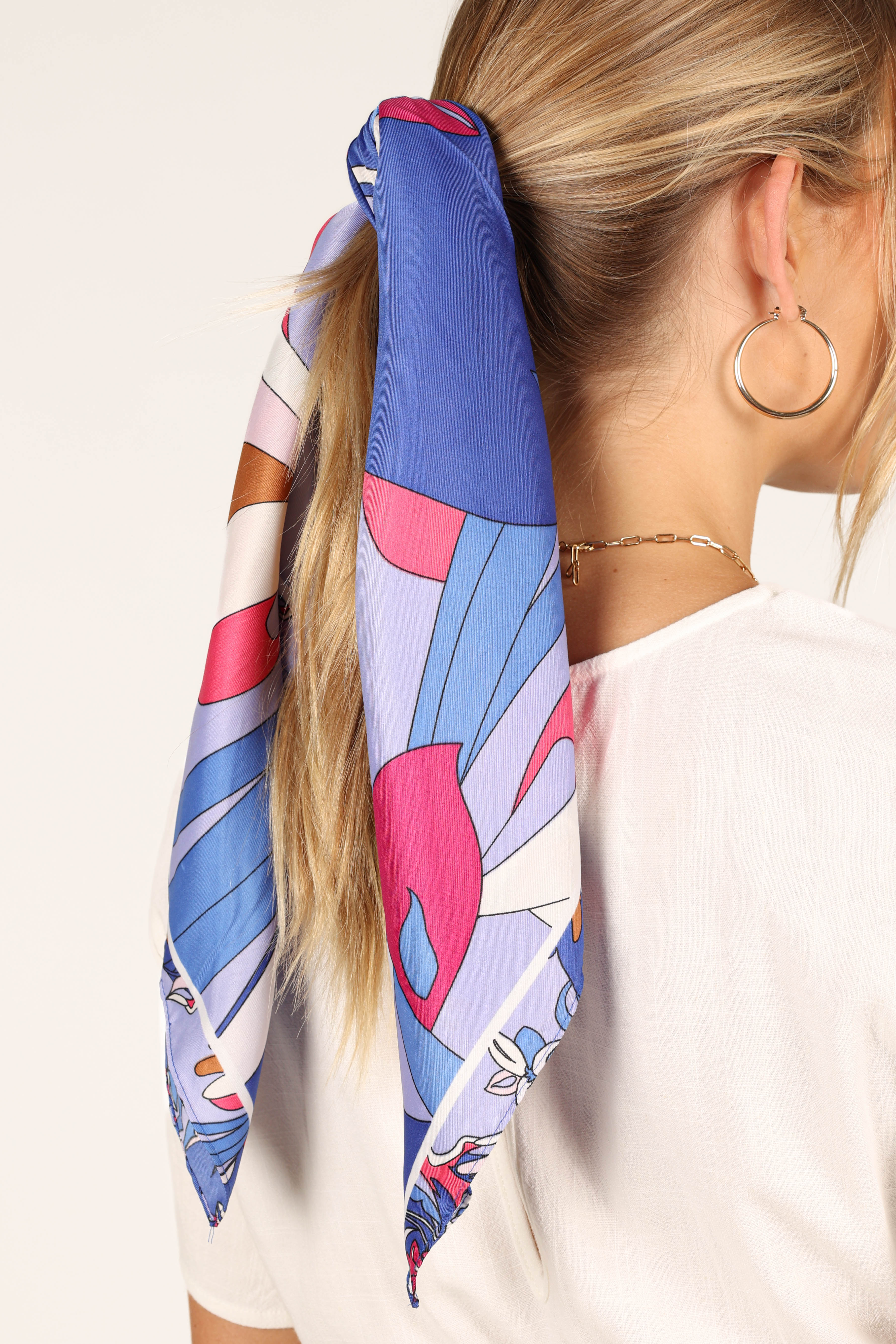 Bambina Hair Scarf - Blue Multi