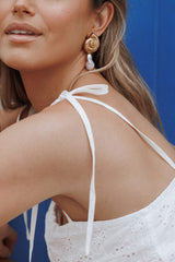 Esperanza Earrings - Gold/Pearl
