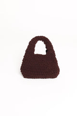 Lani Knitted Handbag - Chocolate