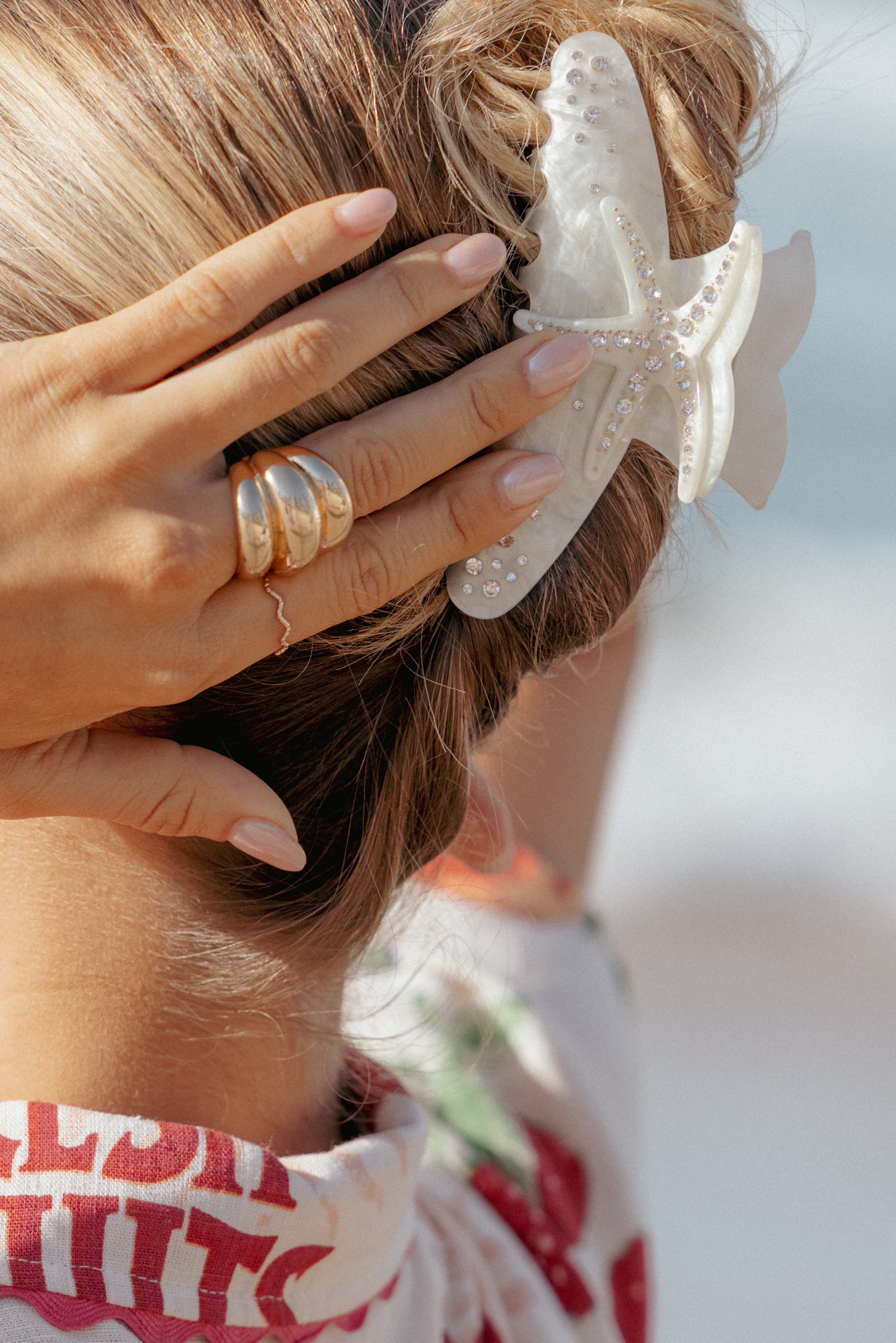 Myrtle Hair Clip - Pearl