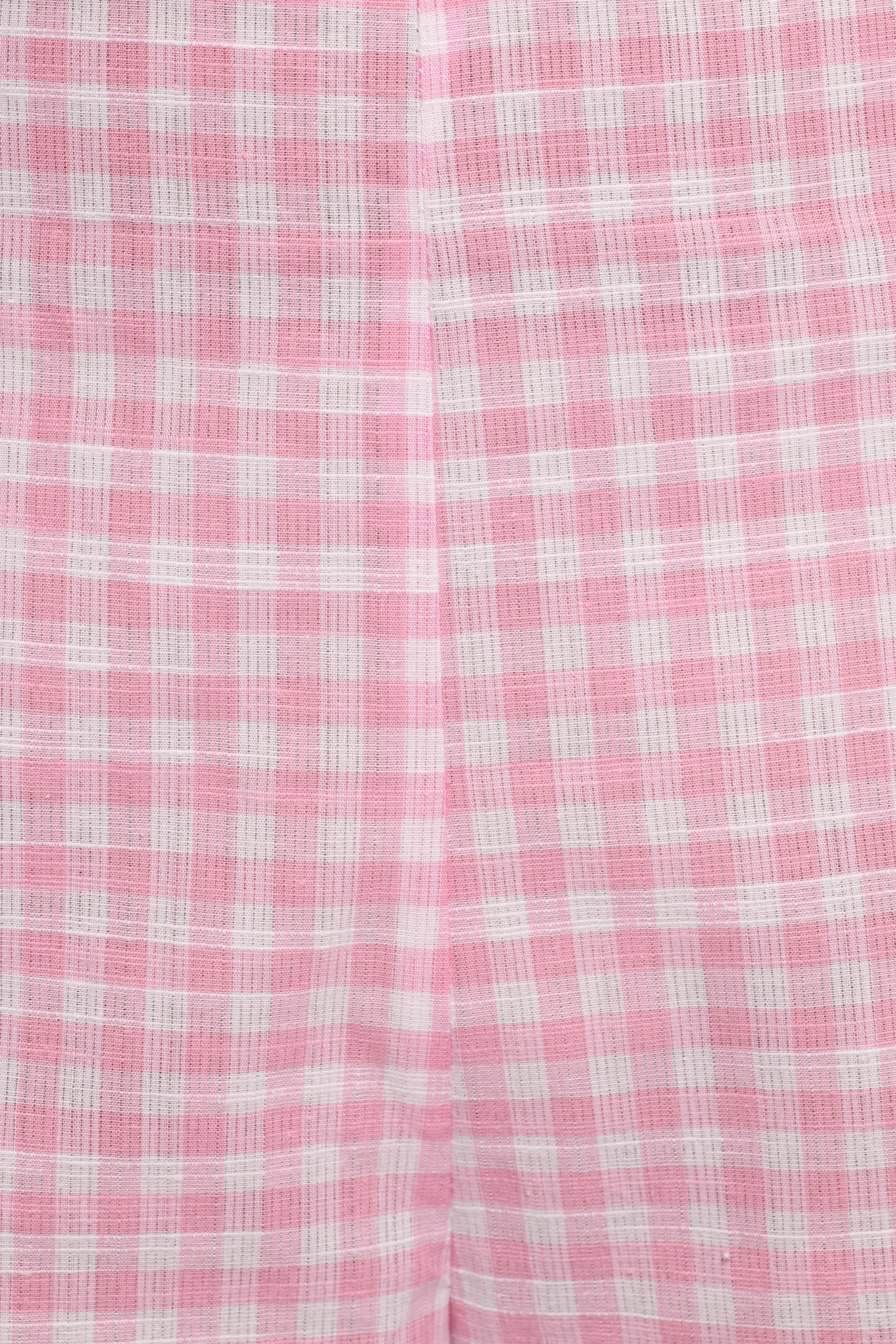 Devlin Cotton Pant - Pink Gingham