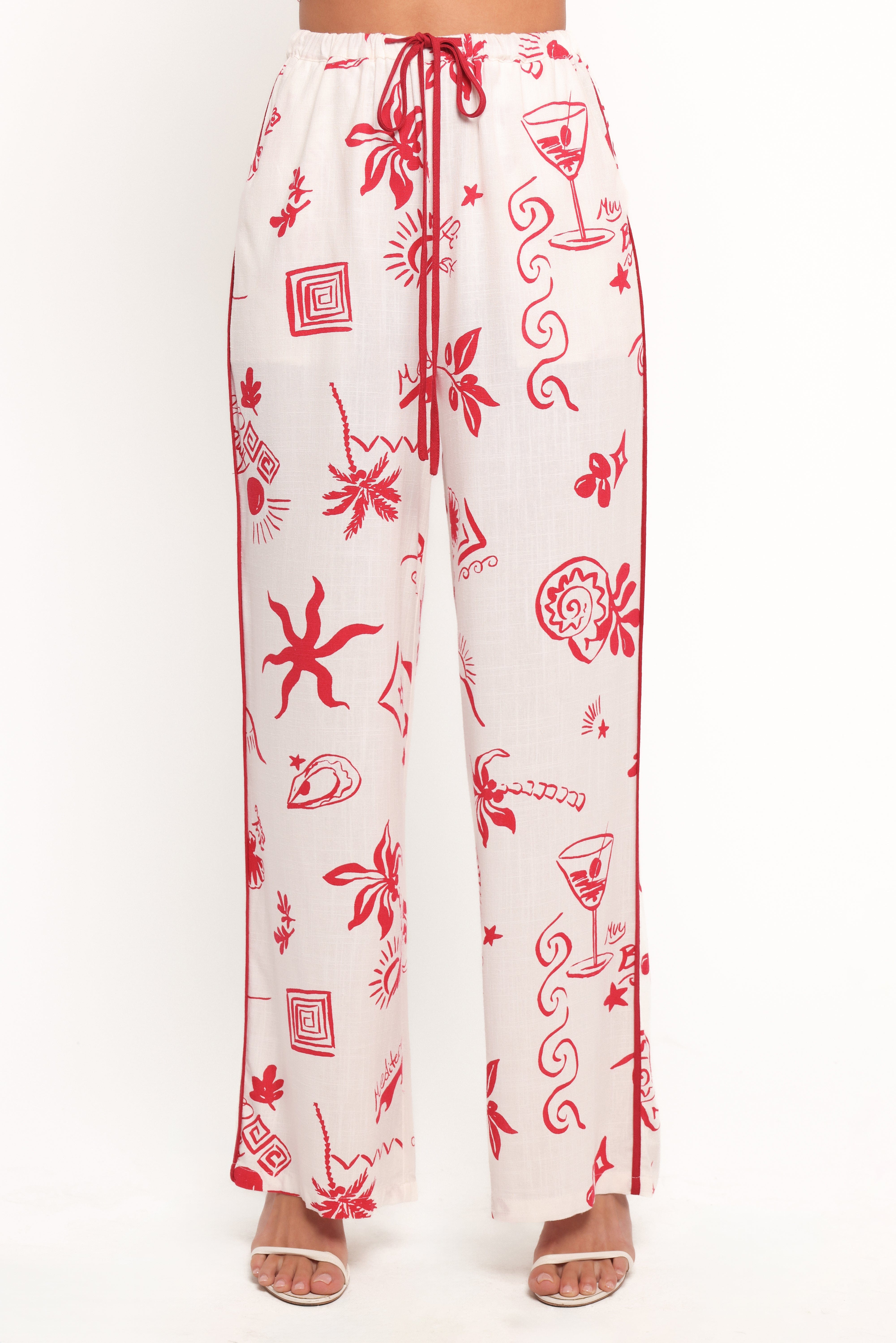 Malta Pant - Red