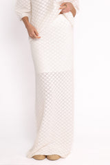 Meera Midi Skirt - White