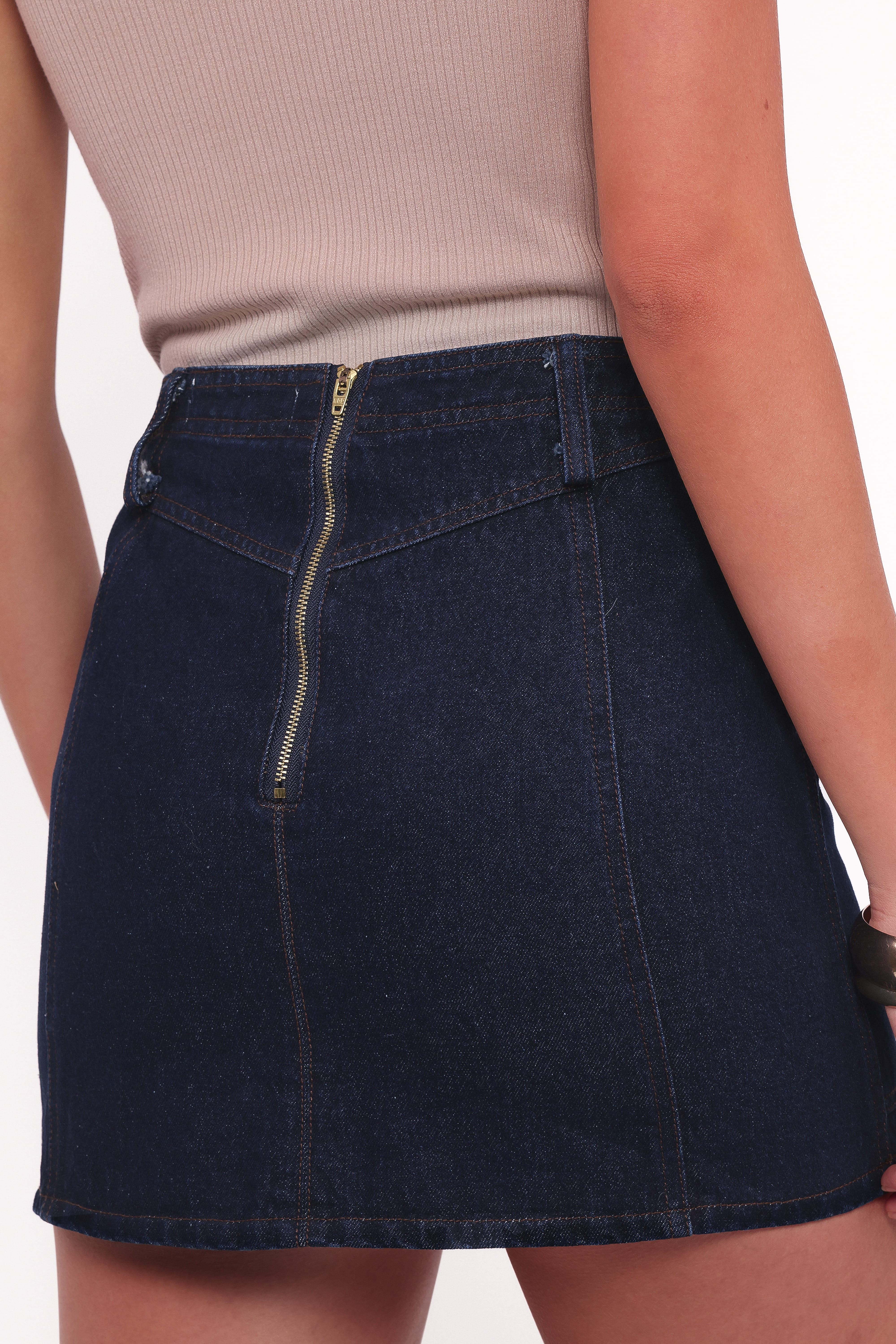 Narla Mini Skirt - Dark Denim
