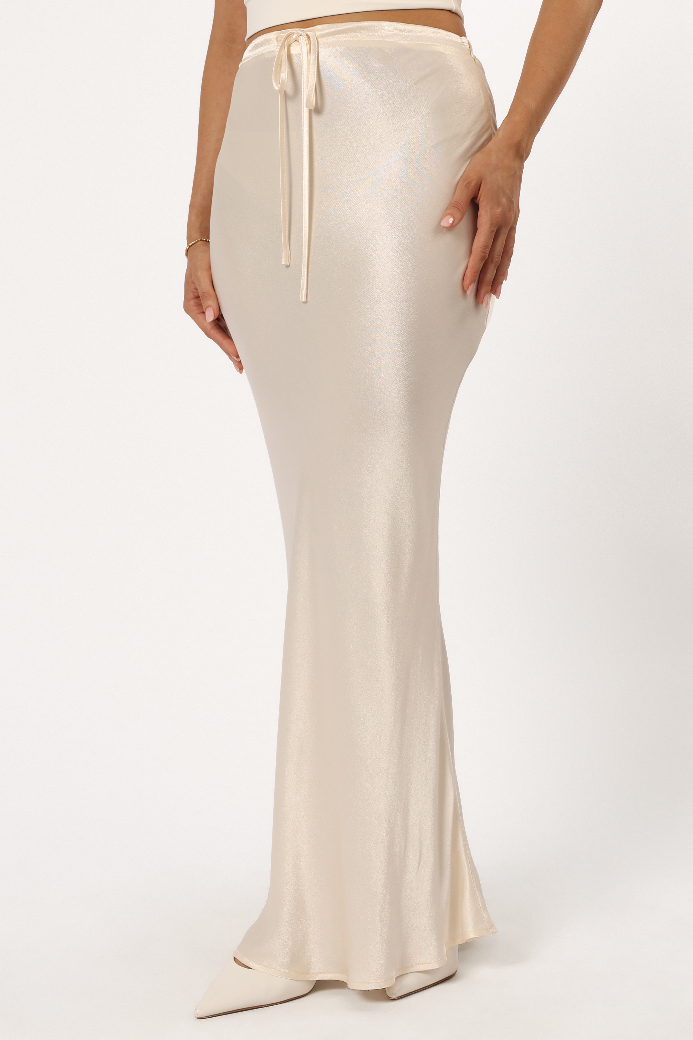 Negin Midi Skirt - Cream