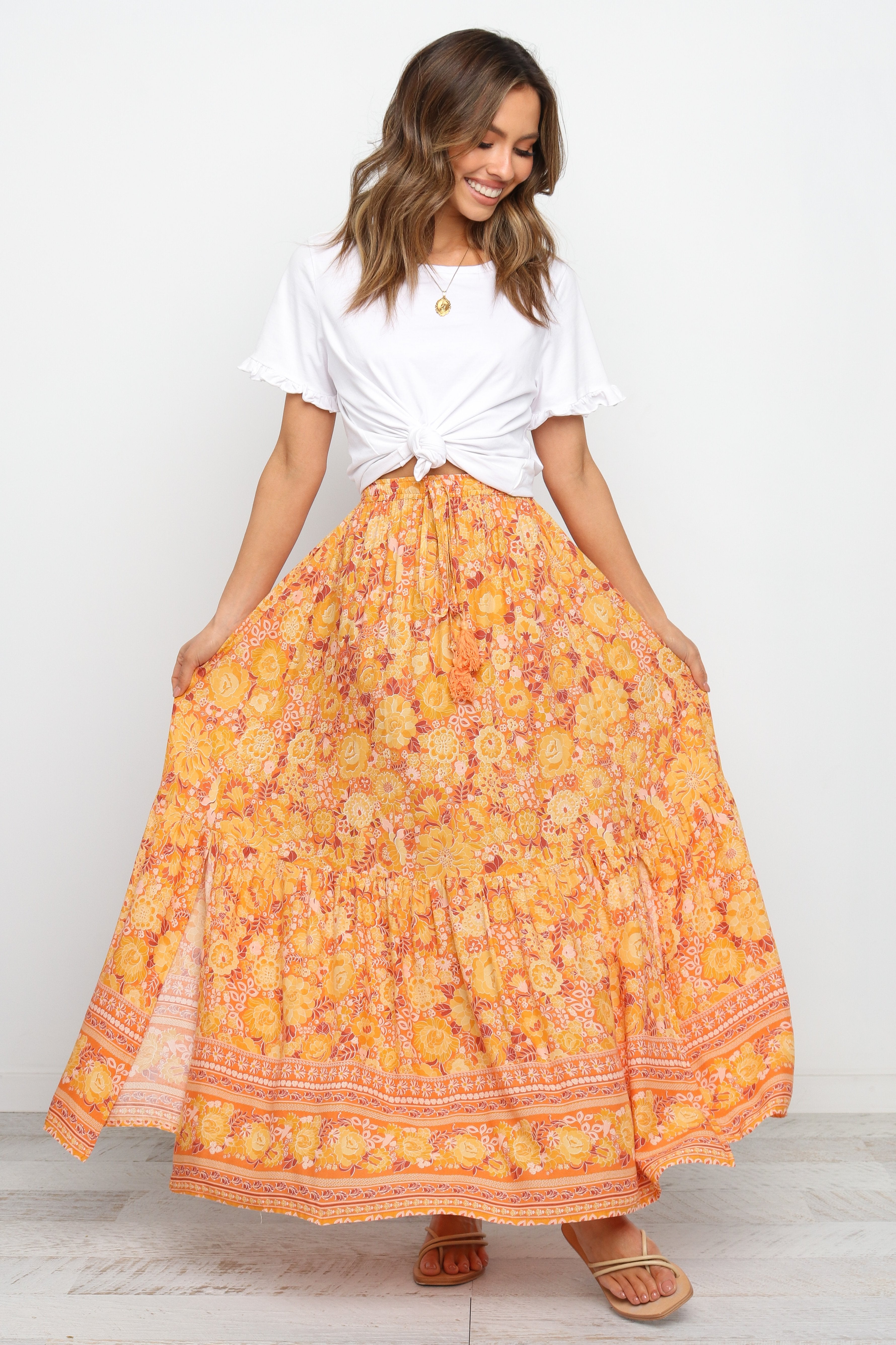 Nyasa Skirt - Orange
