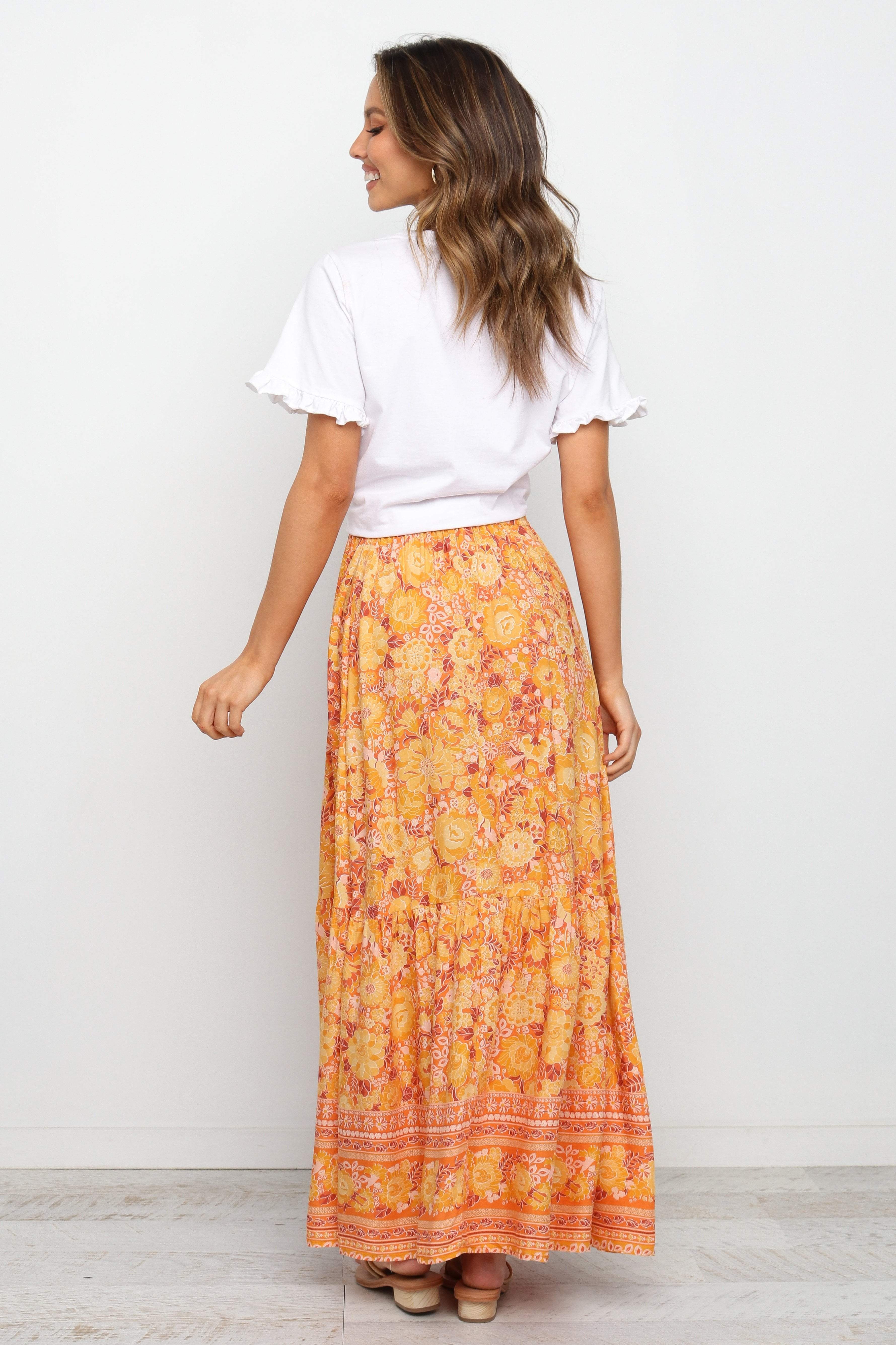 Nyasa Skirt - Orange