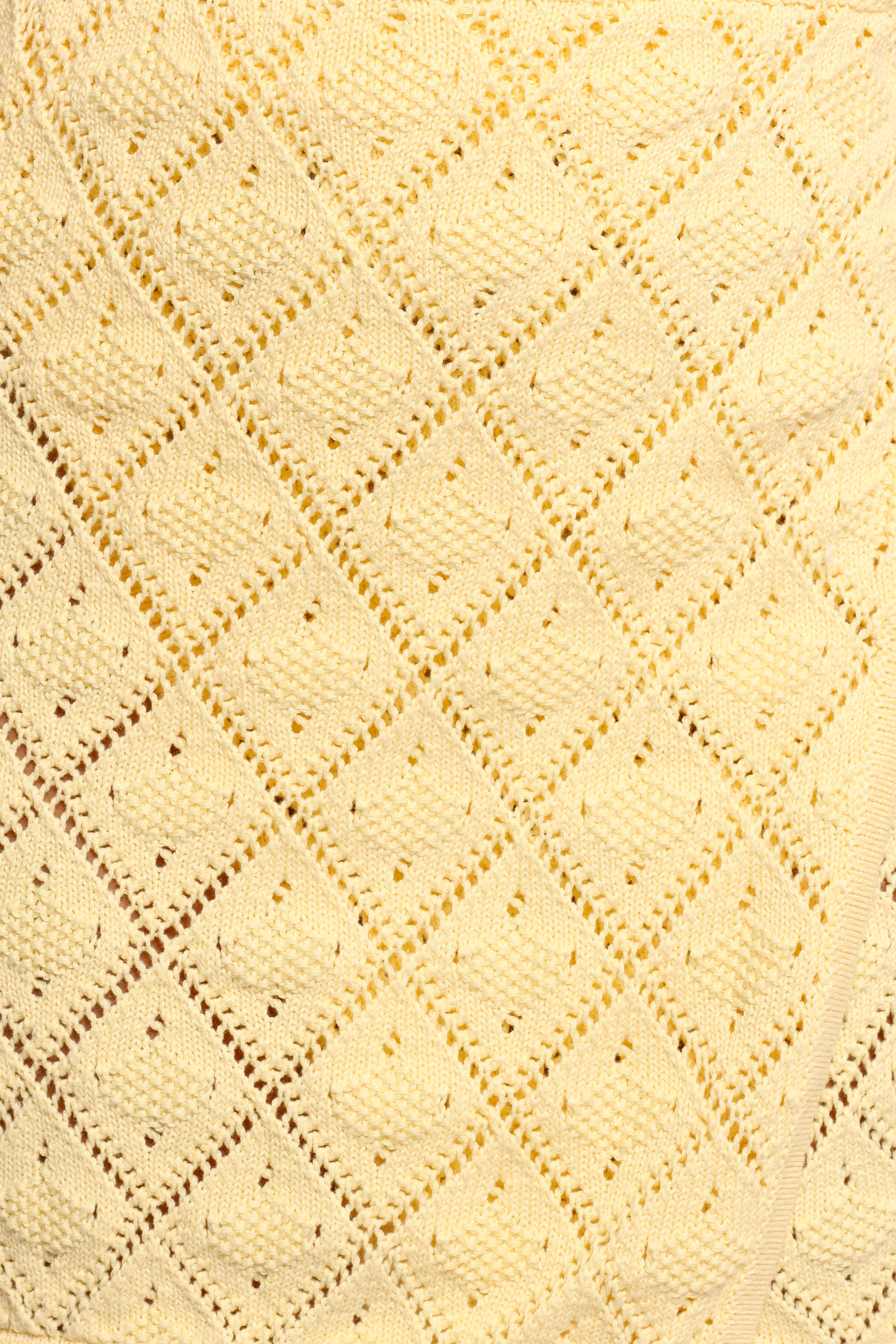 Palma Knit Mini Skirt - Butter Yellow