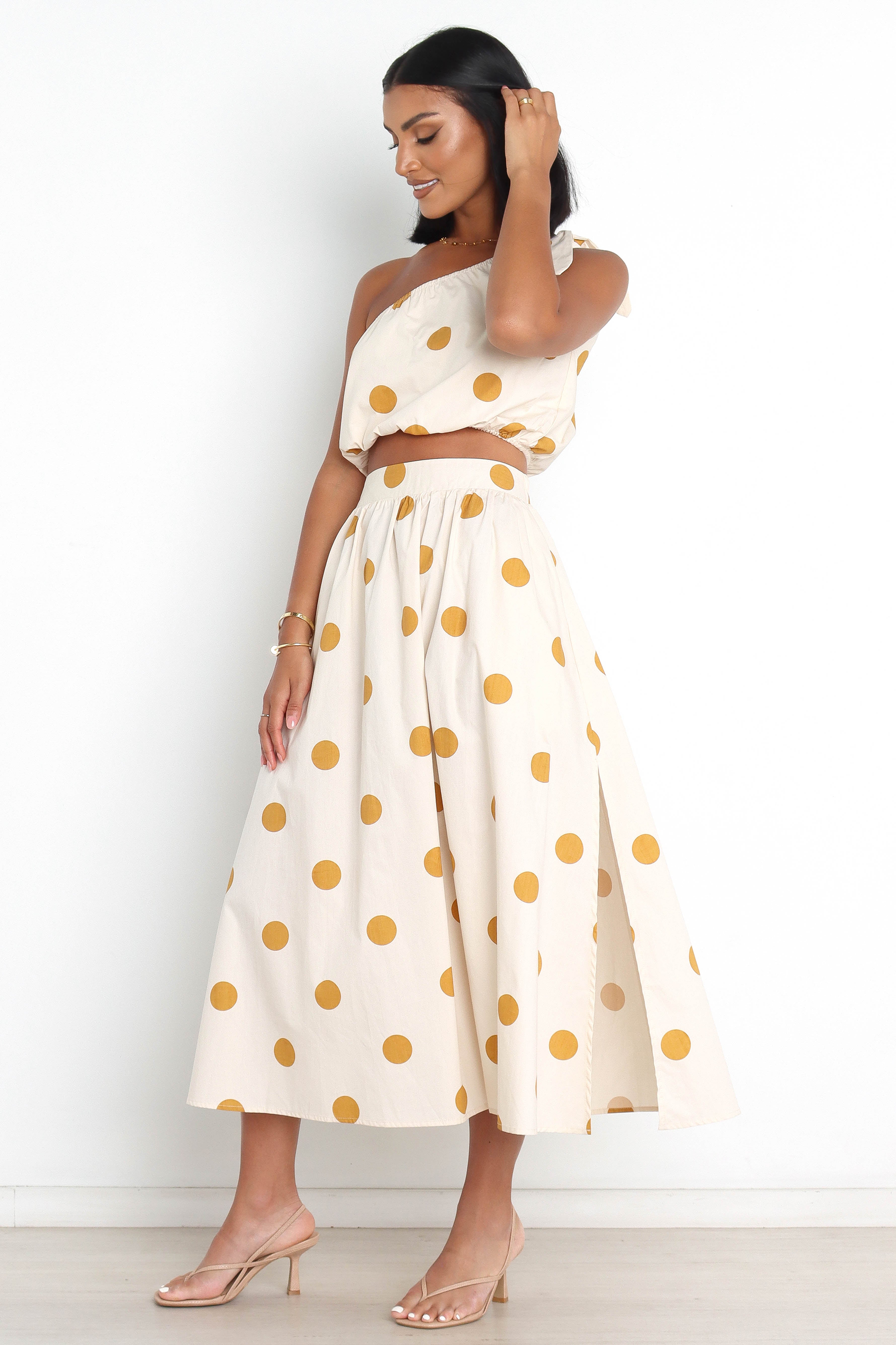 Phillipa Skirt - Beige Spot