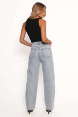 Rumi High Rise Wide Leg Jeans - Lucid