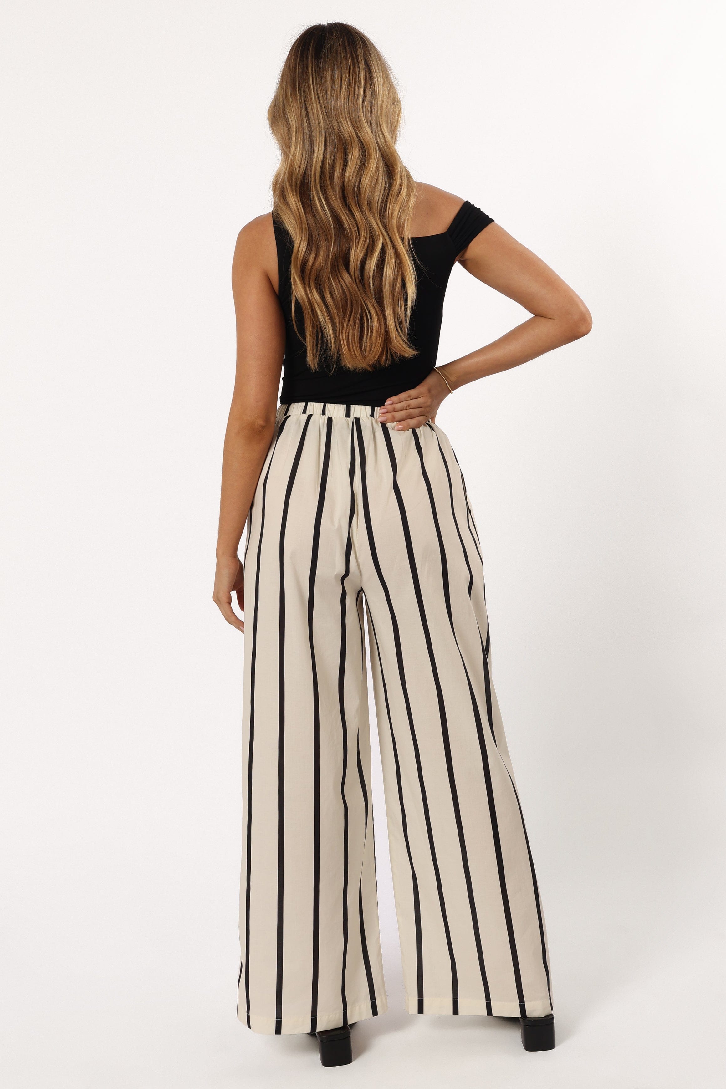 Silvia Pant - Cream Stripe