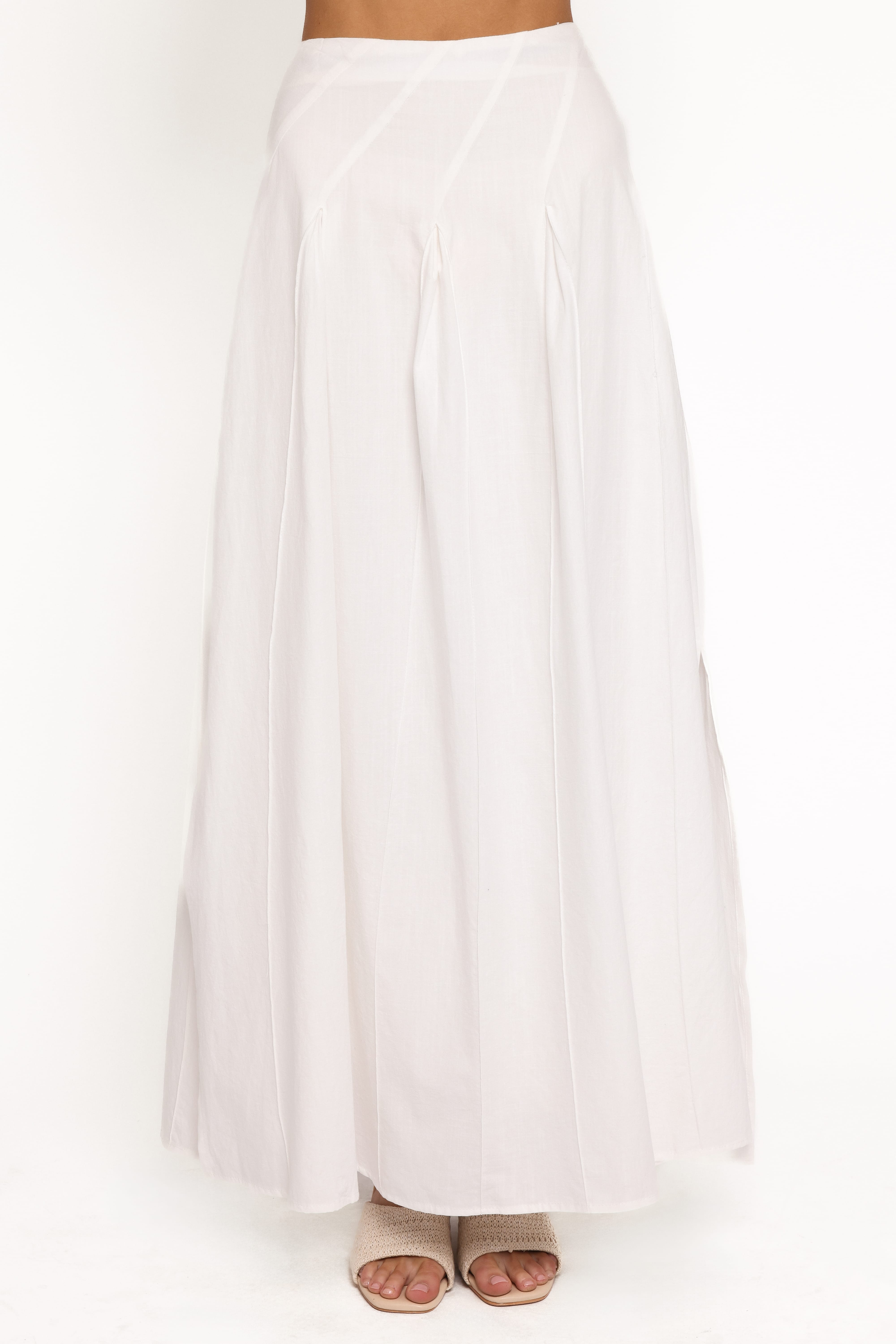 Zoey Maxi Skirt - White