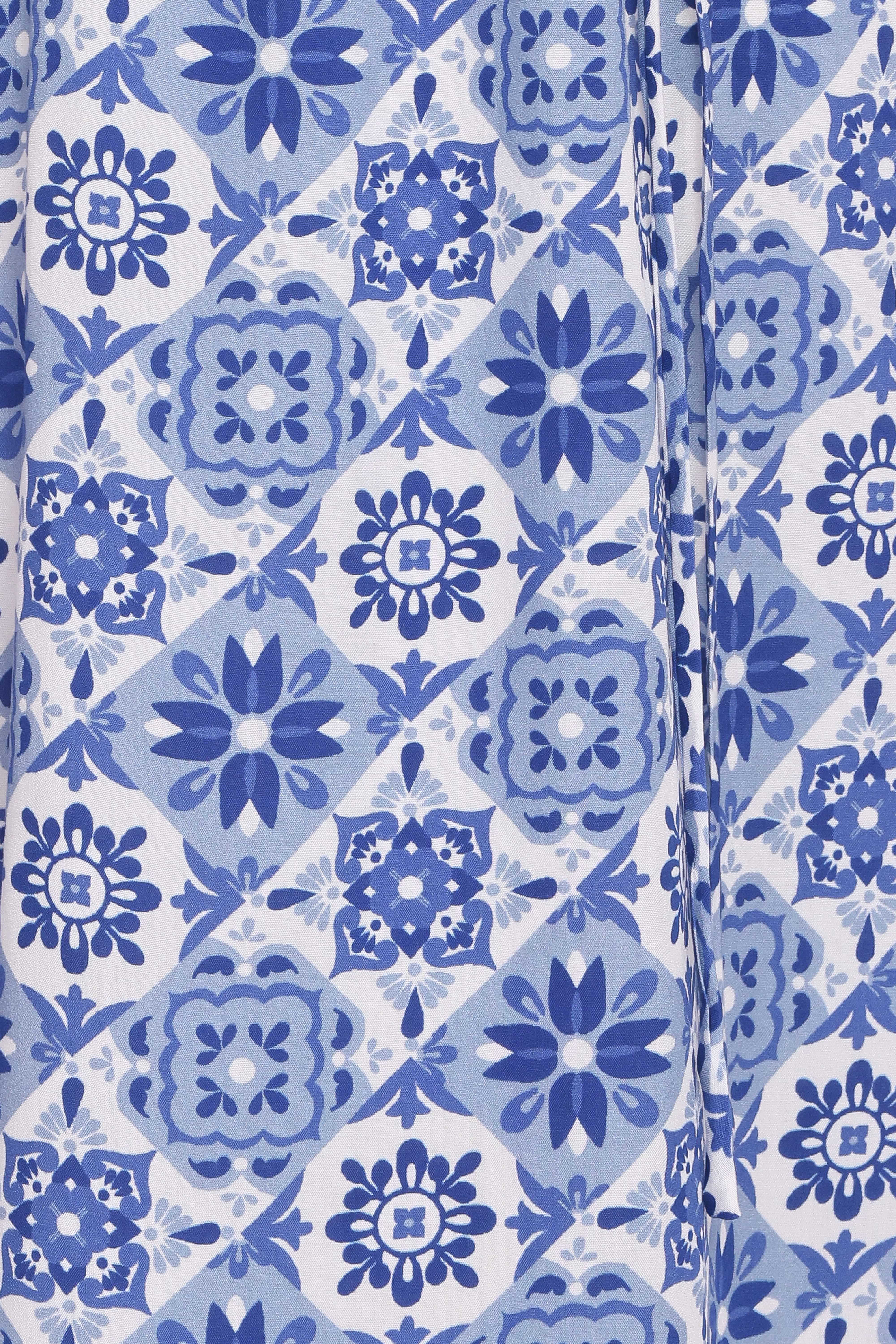Aster Maxi Dress - Blue Tile