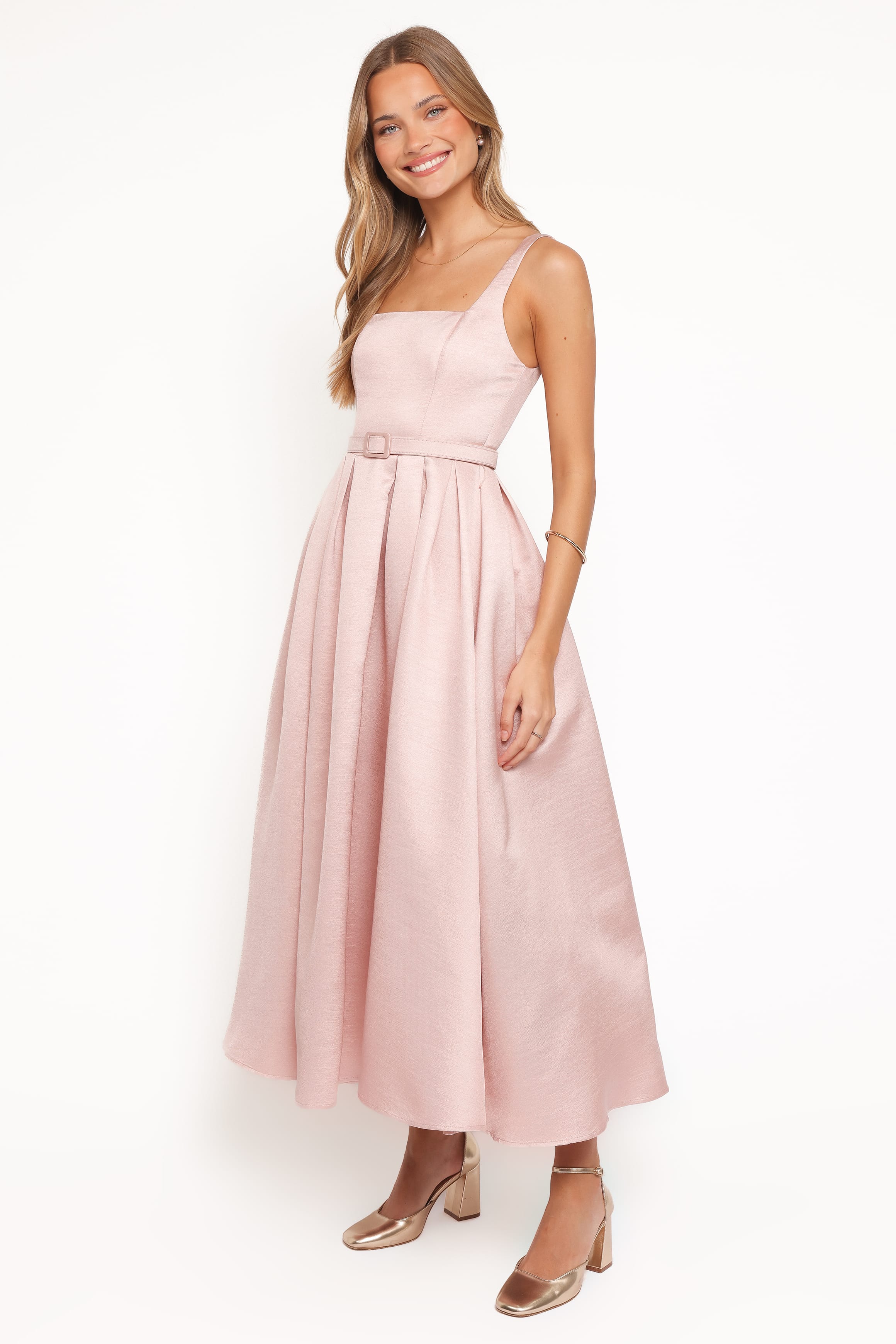 Augustine Midi Dress - Dusty Pink