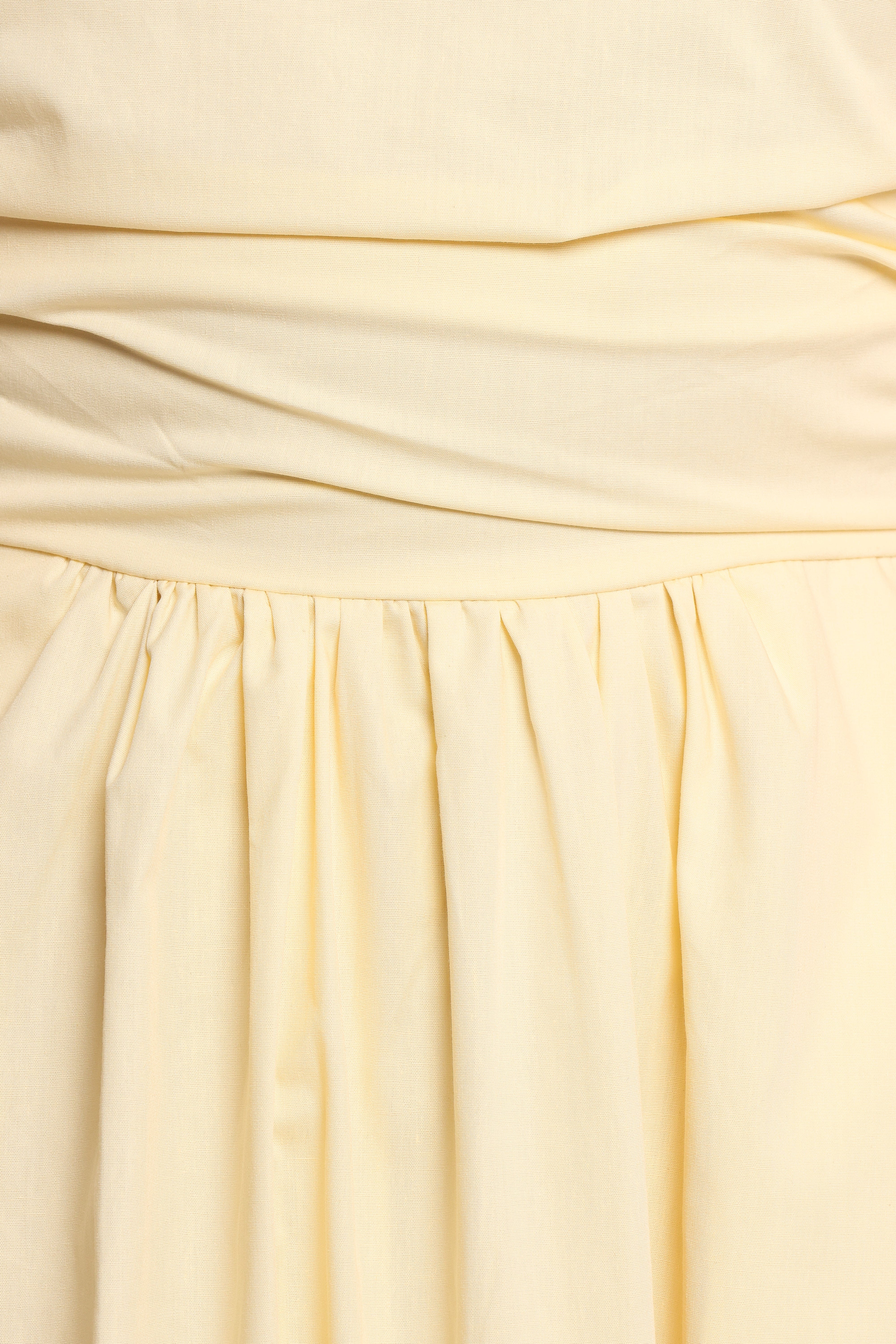Clo Puff Sleeve Midi Dress - Yellow