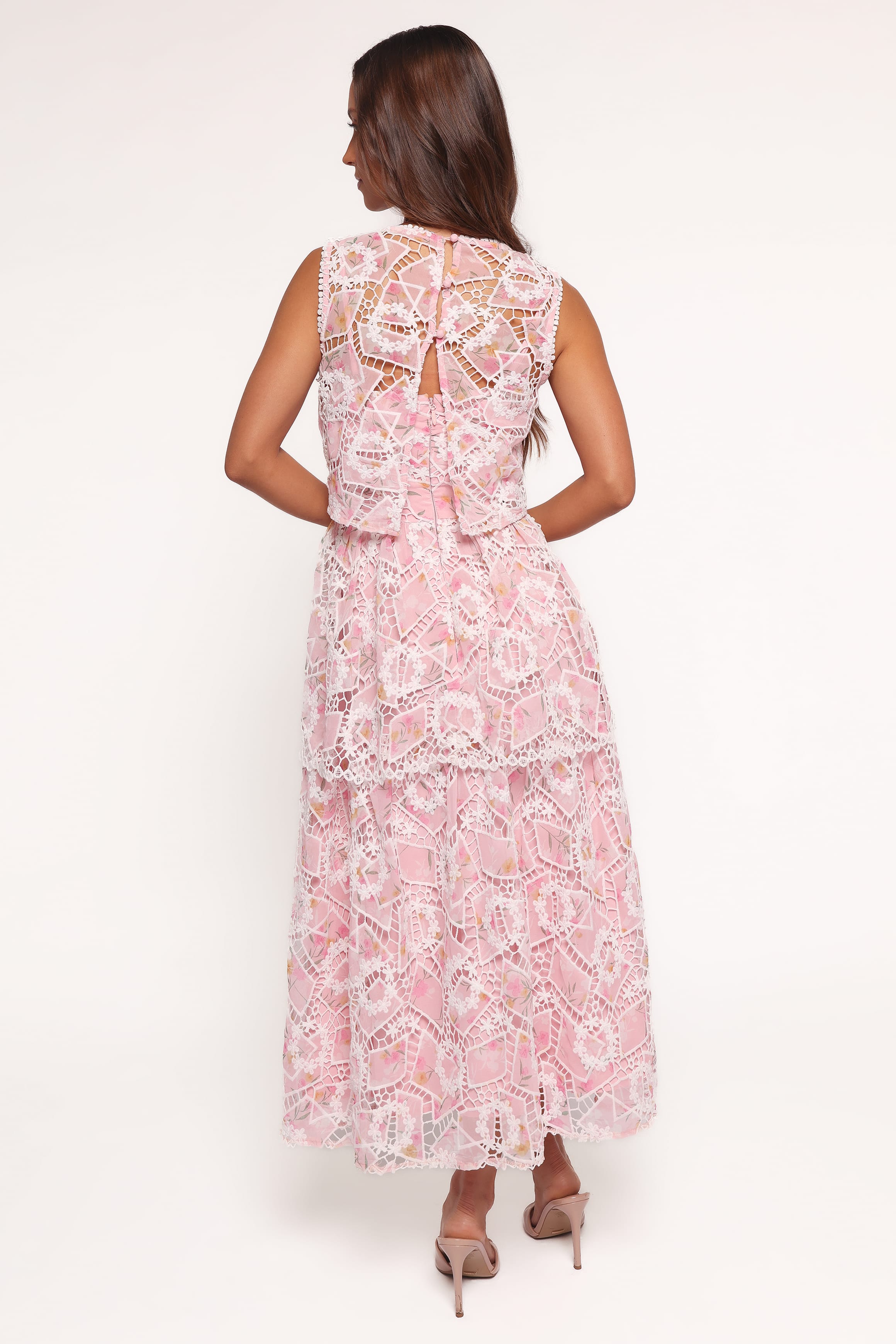 Eleanora Midi Dress - Pink Floral