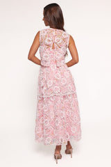 Eleanora Midi Dress - Pink Floral