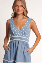 Estrella Mini Dress - Denim