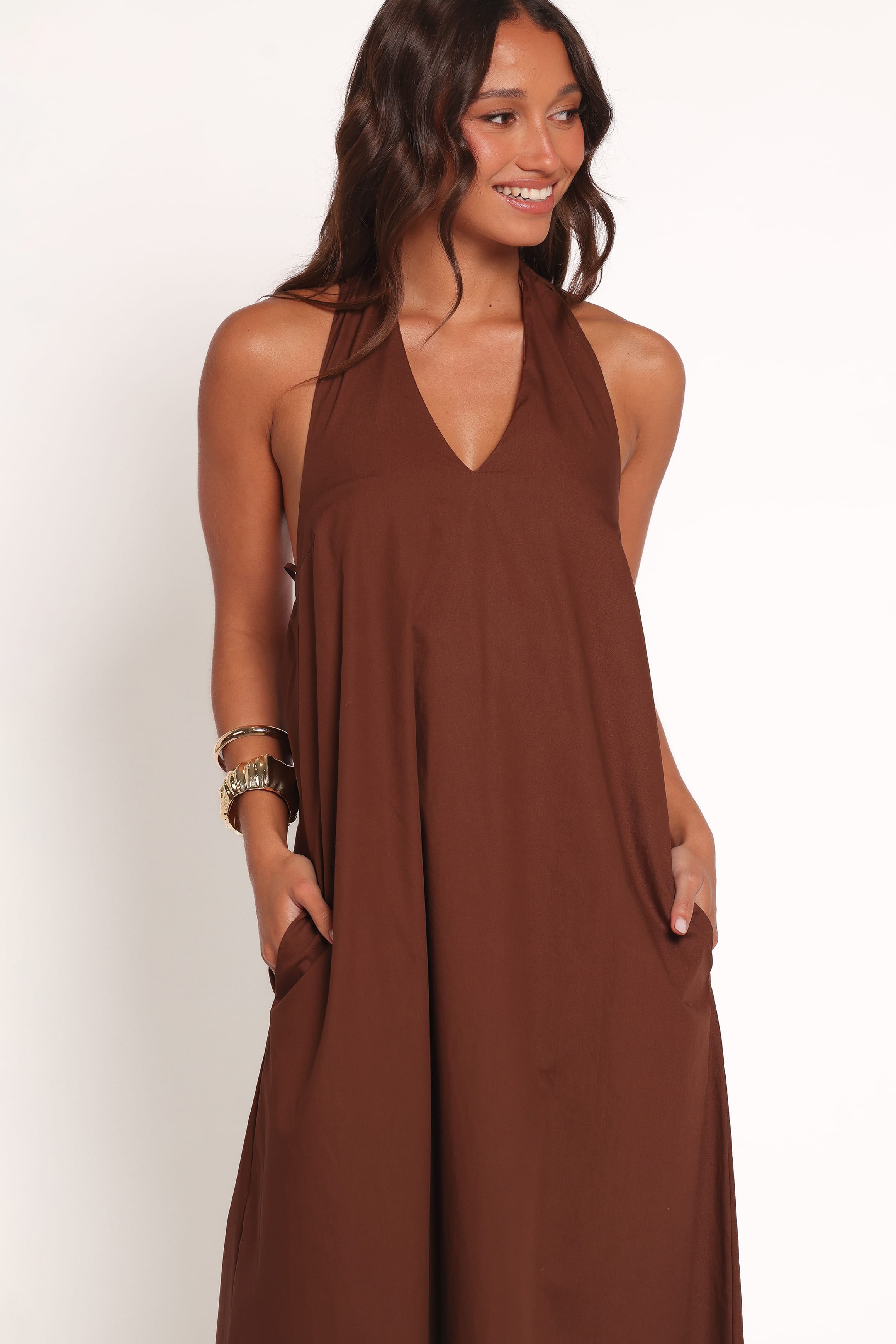 Kaida Maxi Dress - Espresso