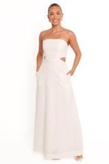 Laura Midi Dress - White