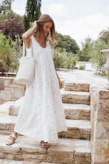 Laurita Maxi Dress - White Floral