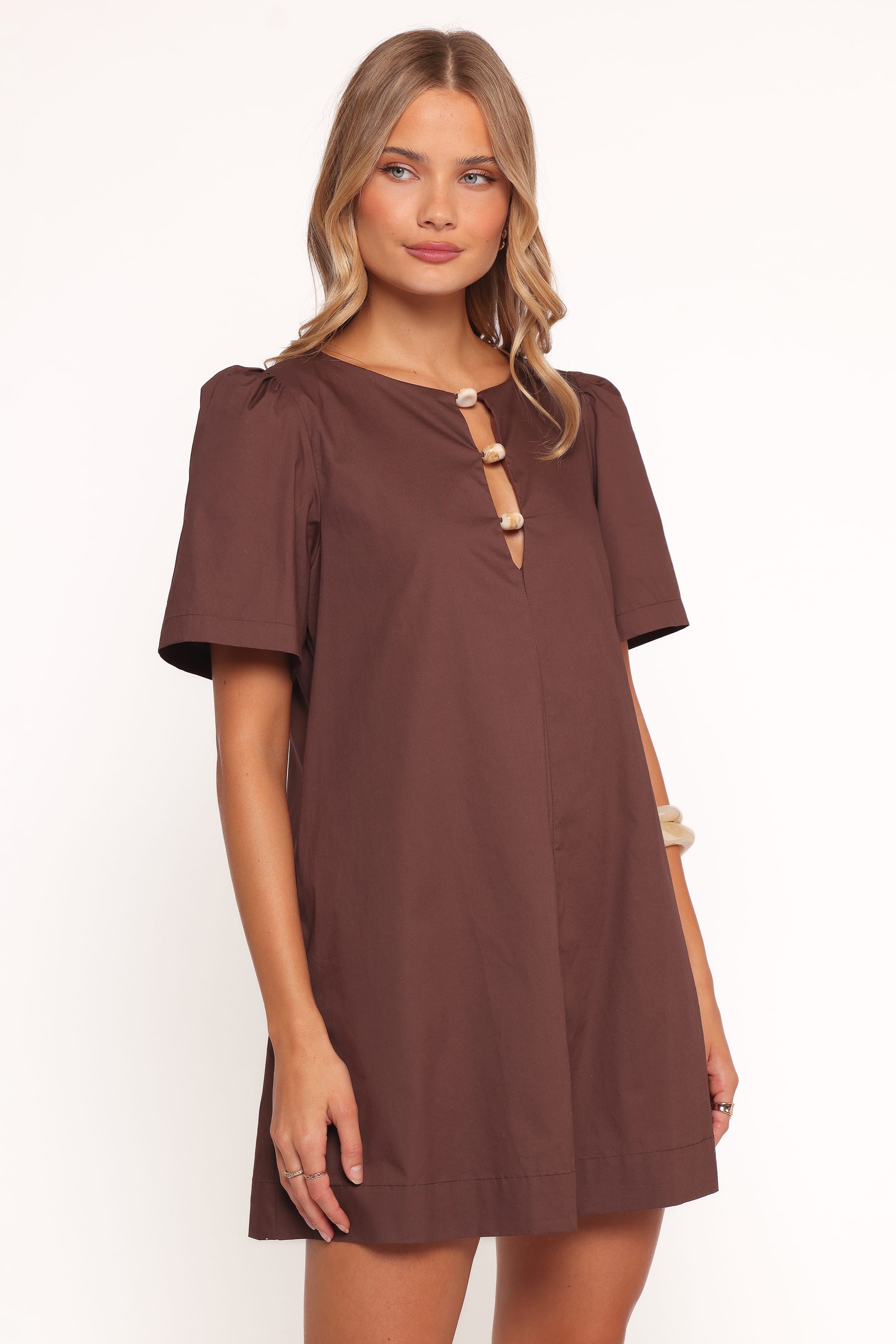 Lirael Mini Dress - Espresso