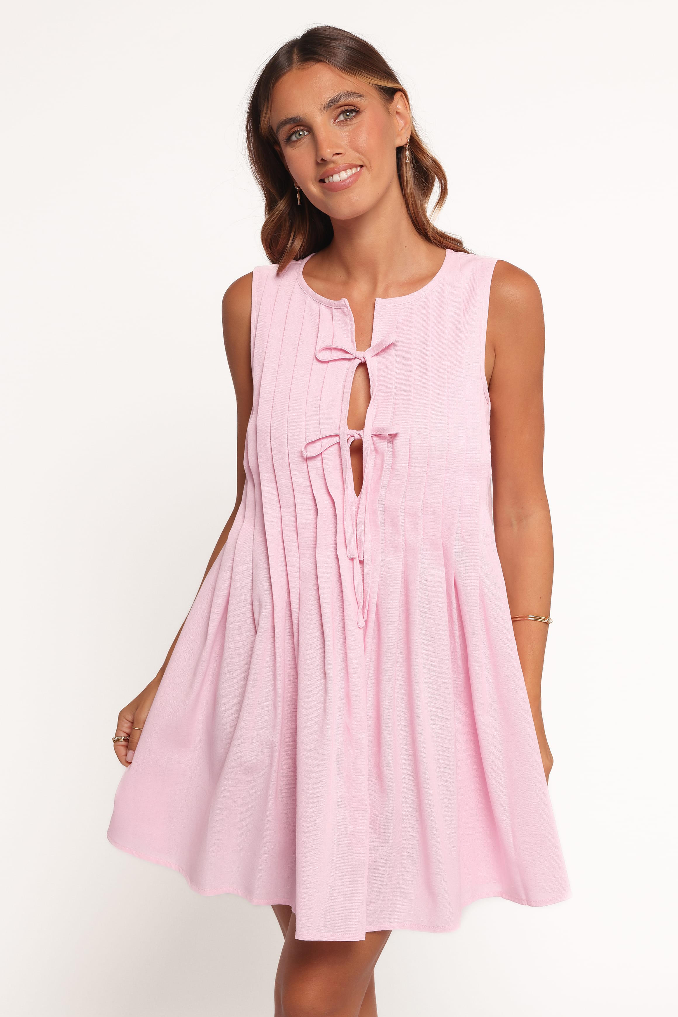 Madeline Mini Dress - Pale Pink