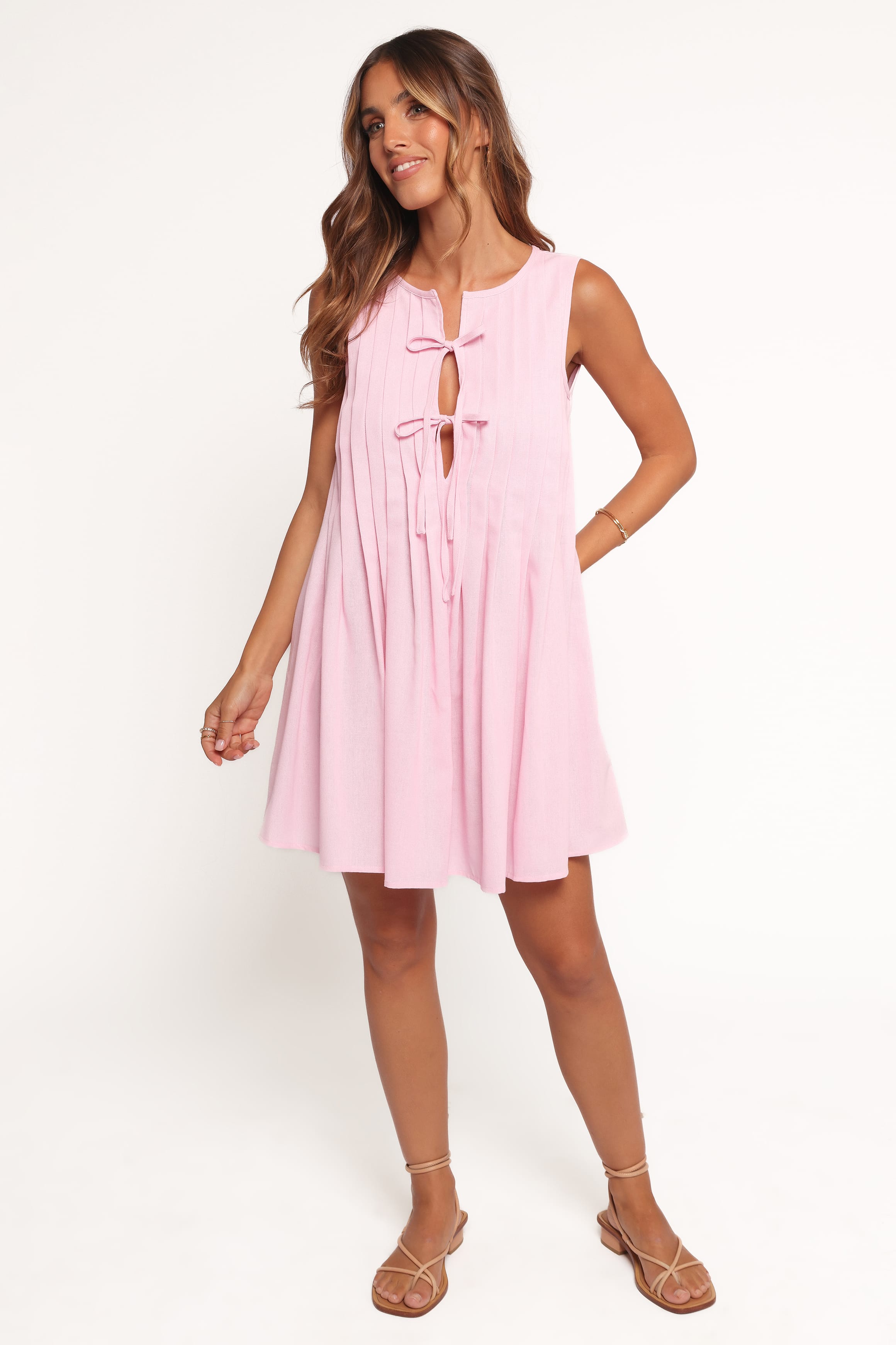 Madeline Mini Dress - Pale Pink