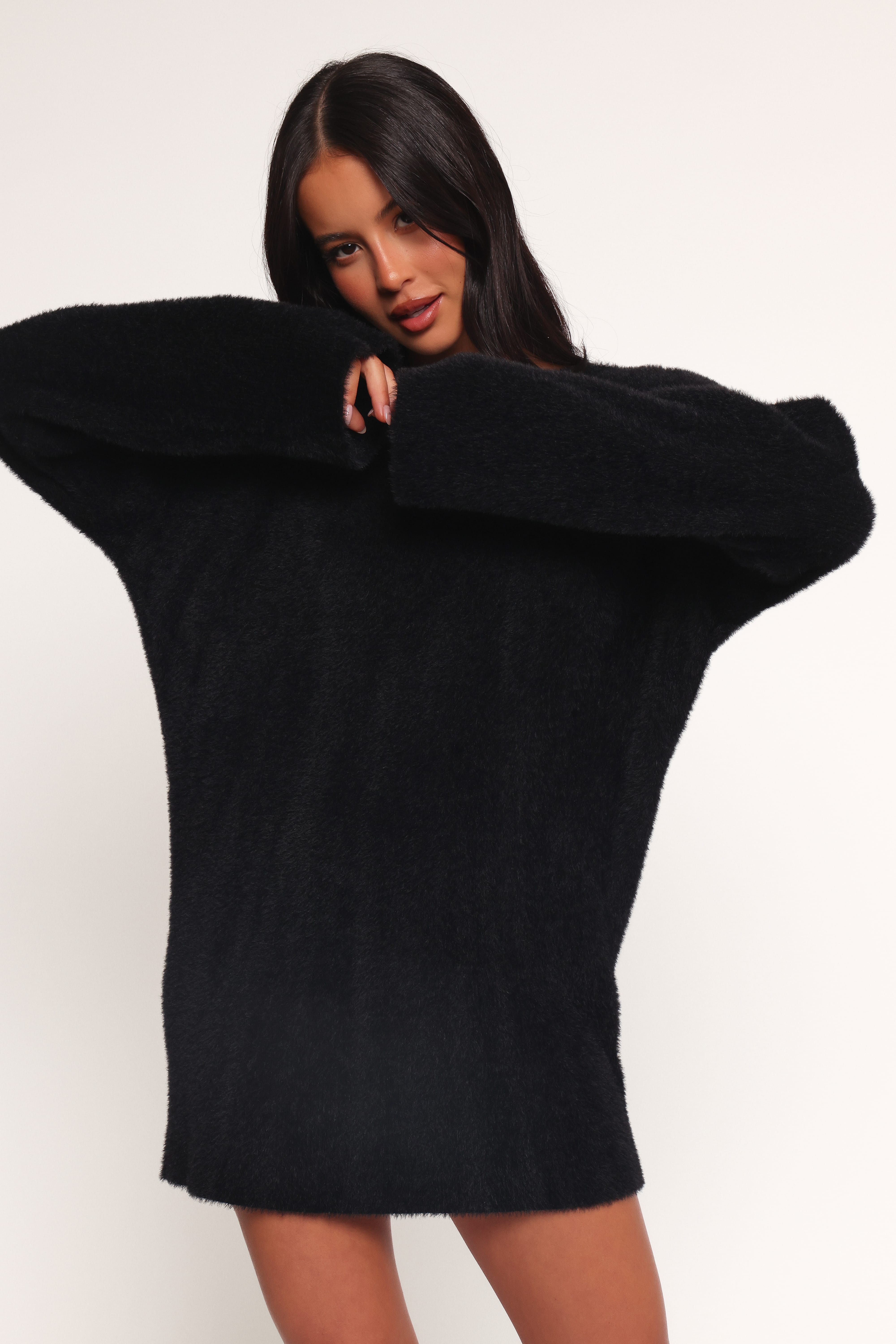 Mitchell Knit Mini Dress - Black