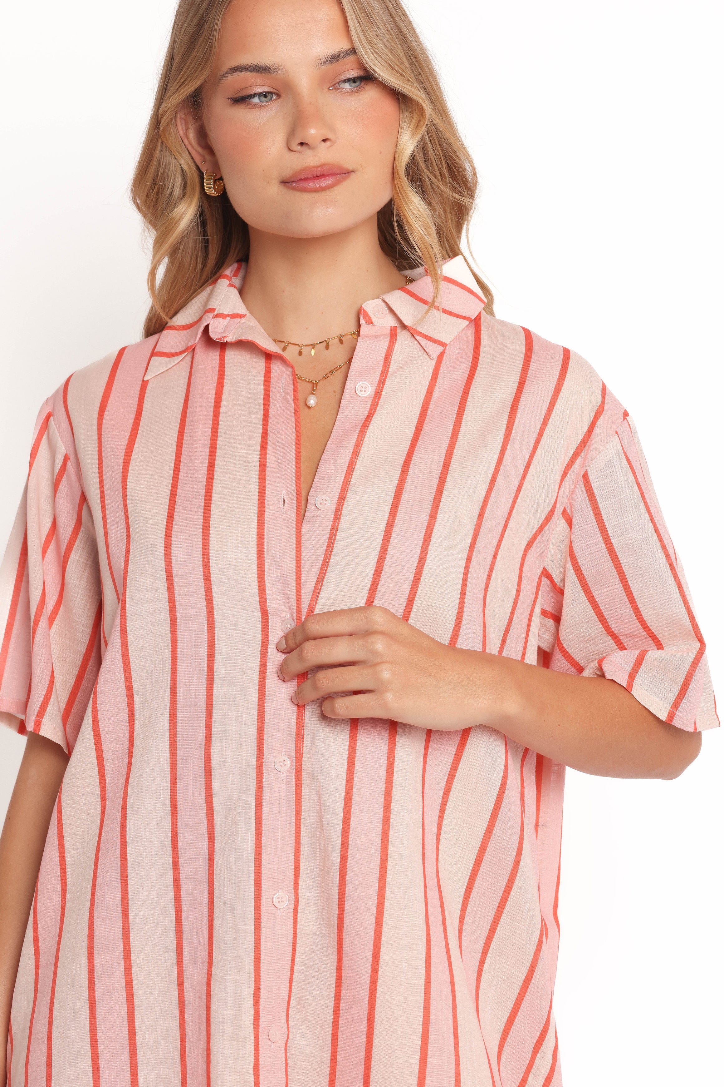 Norah Mini Dress - Pink Stripe