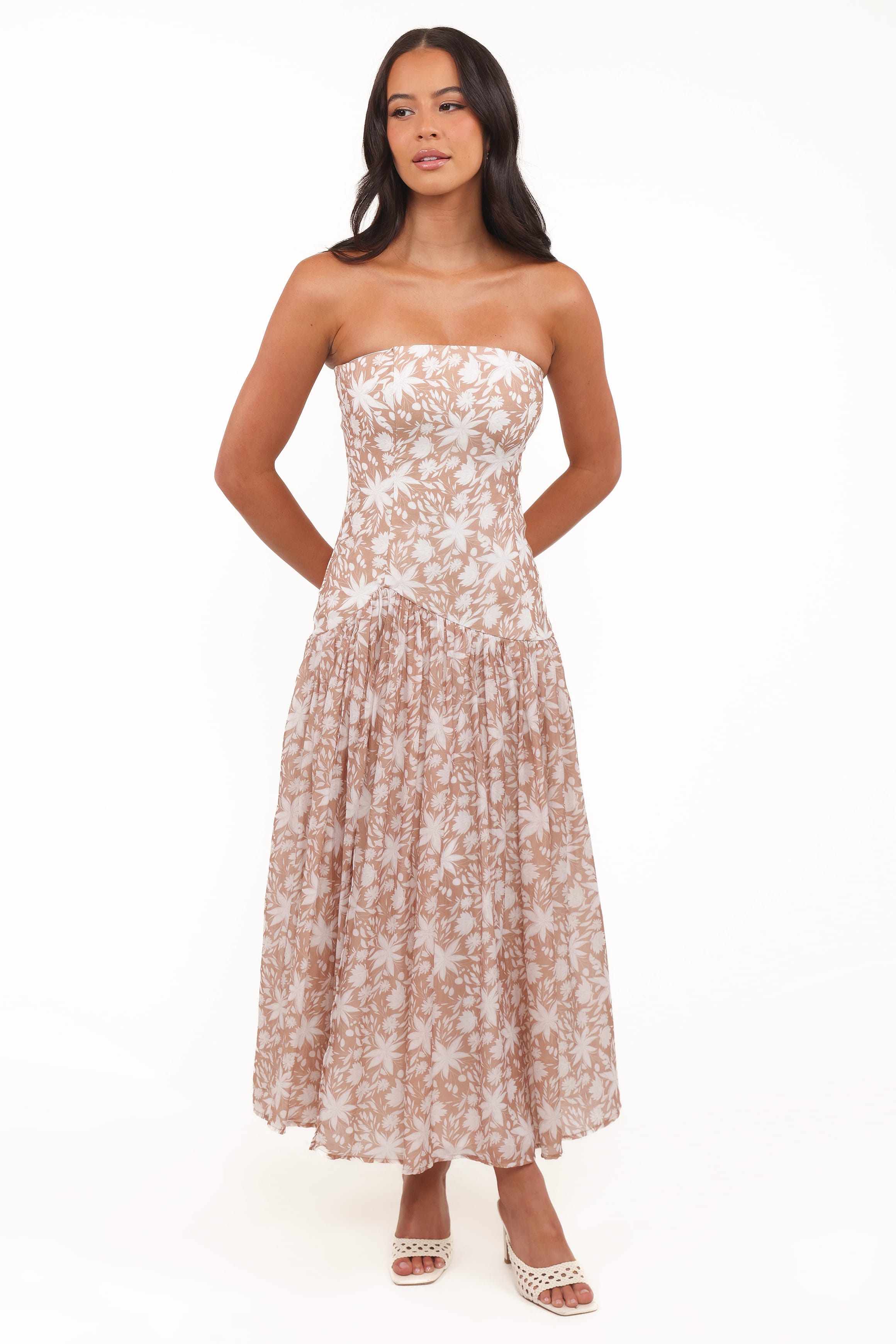 Nyx Strapless Maxi Dress - Mocha