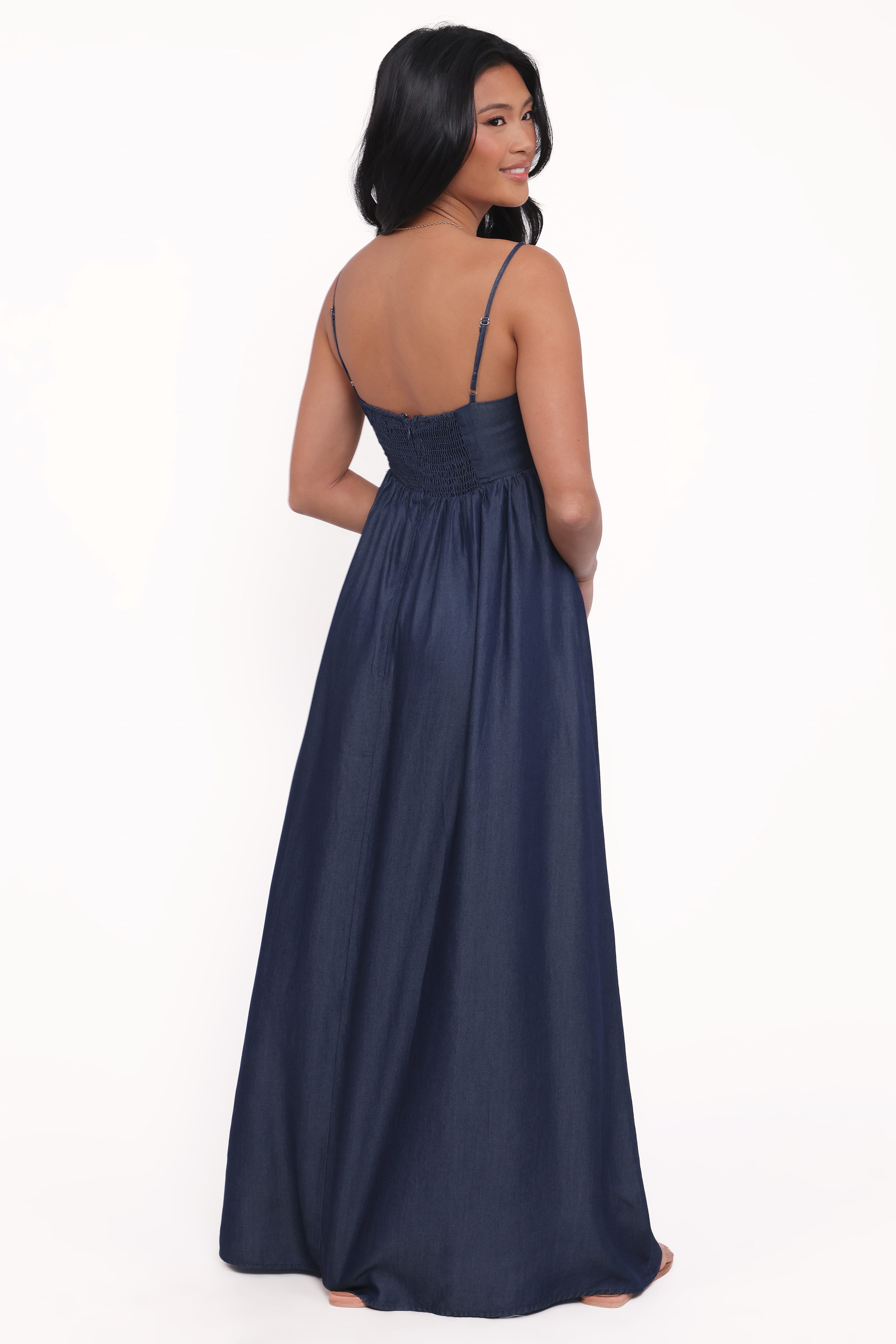 Odessa Maxi Dress - Dark Chambray