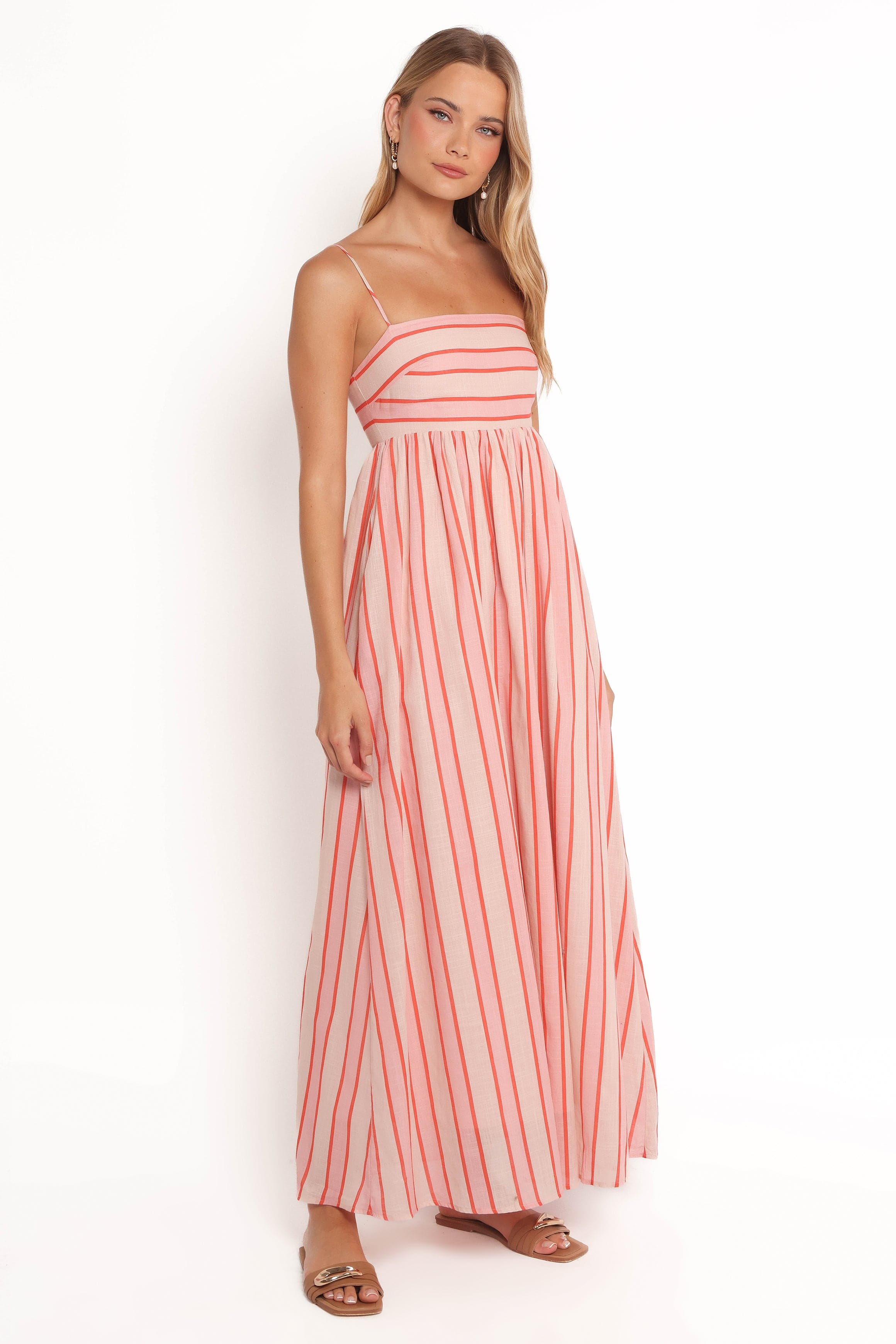 Odessa Maxi Dress - Pink Stripe