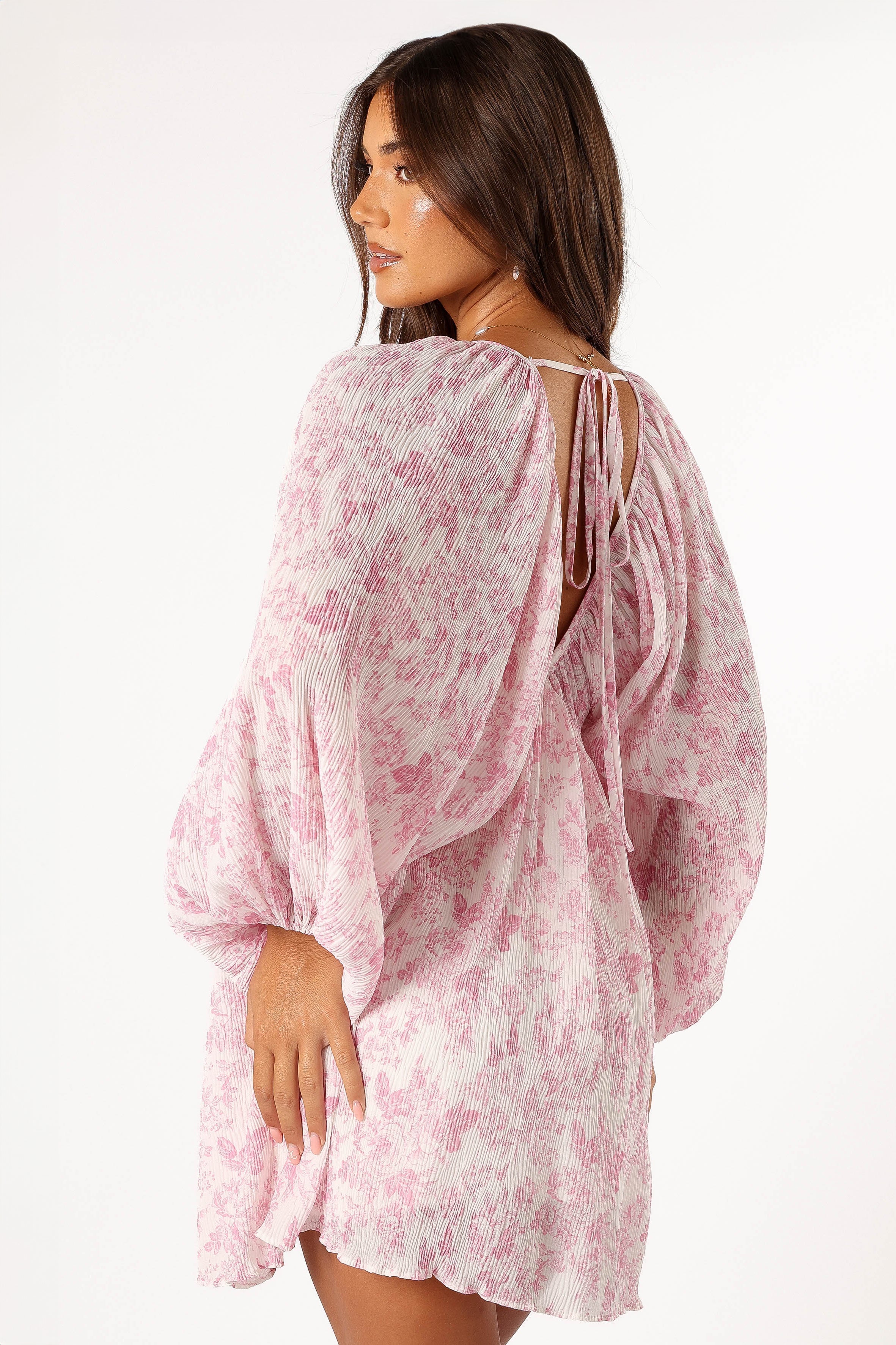 Paris Long Sleeve Dress - Pink