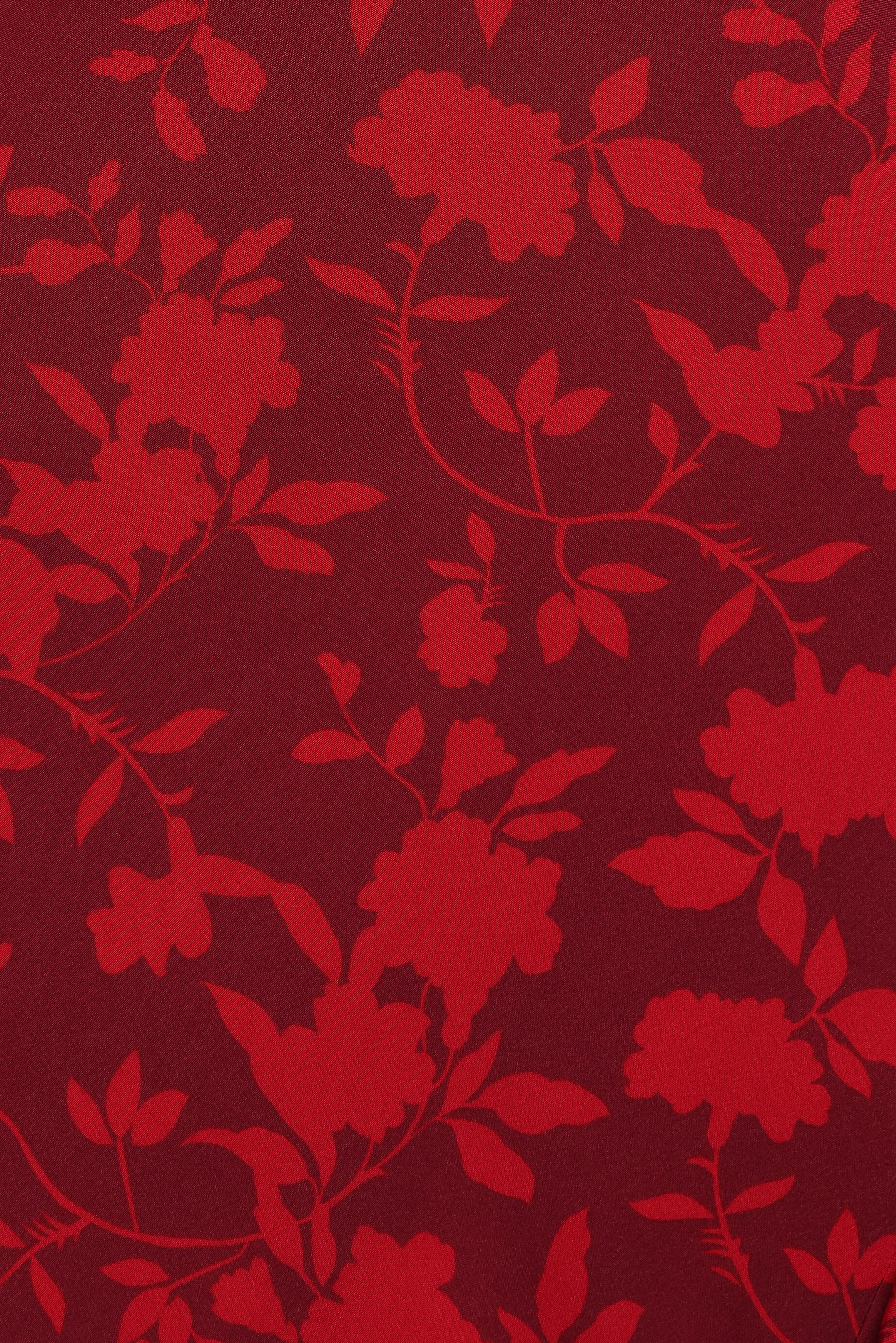 Patricia Maxi Dress - Burgundy/Red Floral