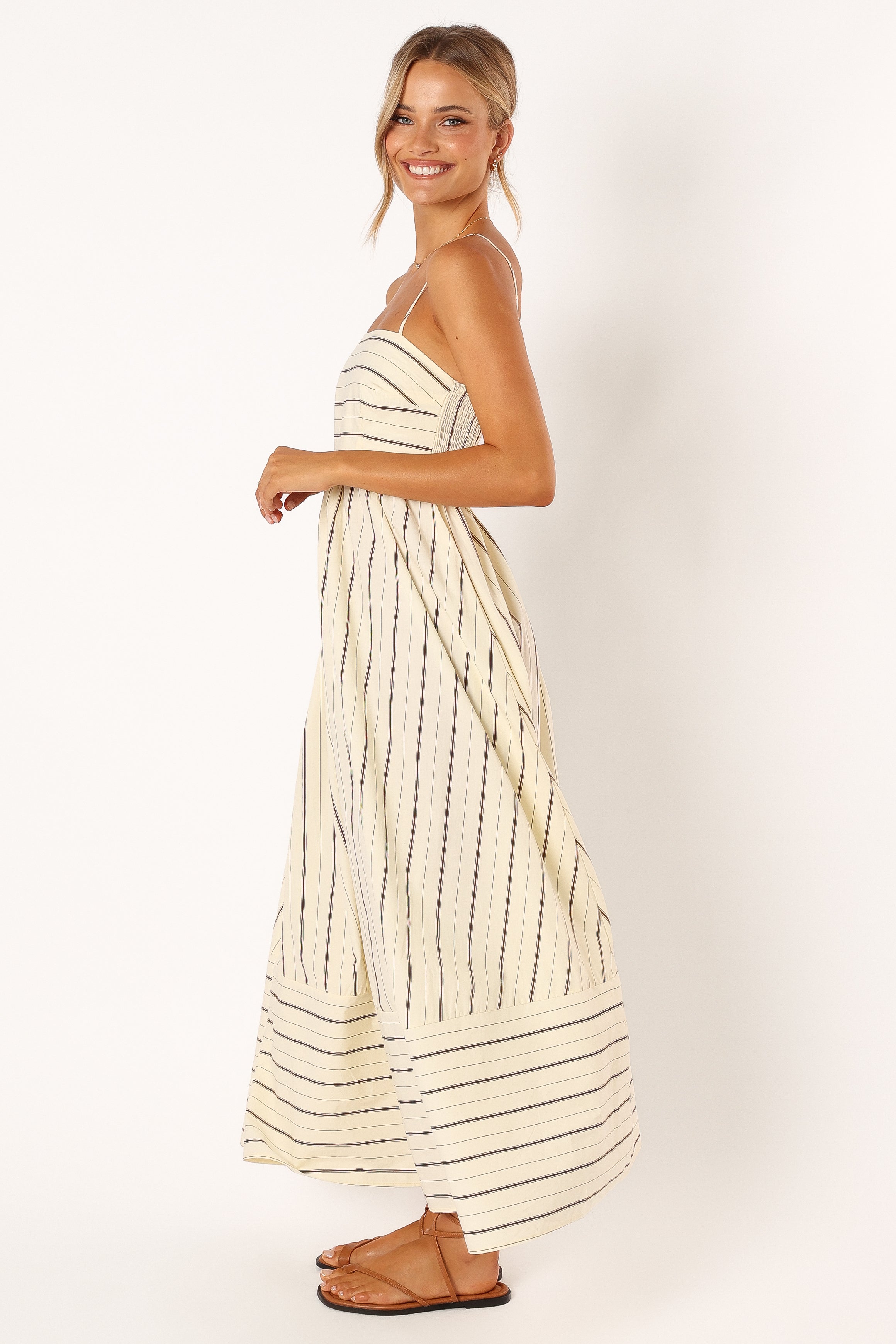 Pixie Maxi Dress - Beige Tan