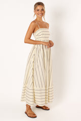 Pixie Maxi Dress - Beige Tan