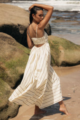 Pixie Maxi Dress - Beige Tan