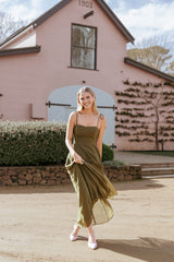Rayna Maxi Dress - Olive