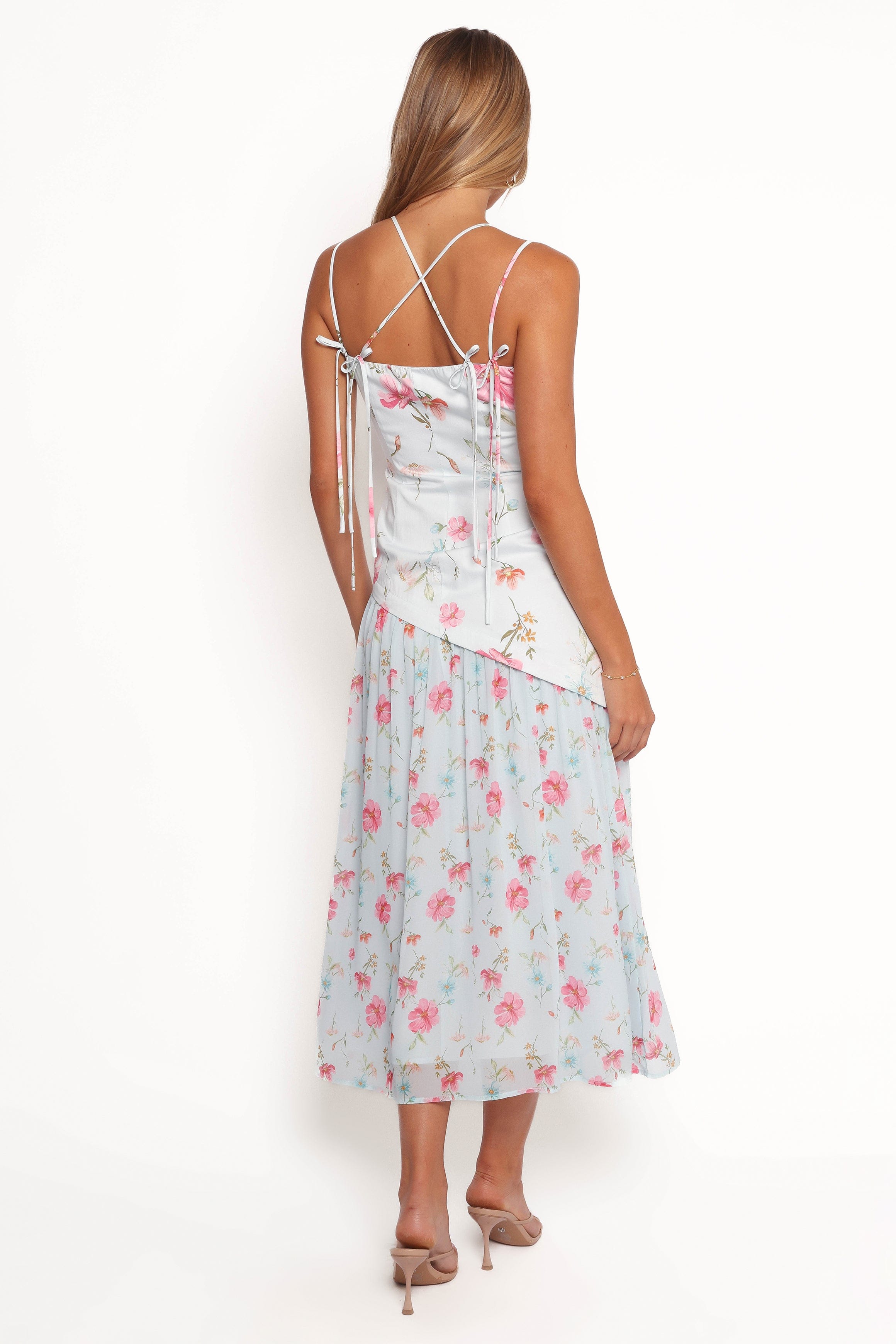 Renata Maxi Dress - Blue Floral