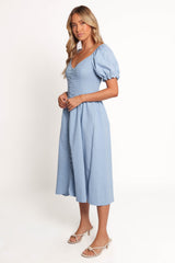 Serenade Midi Dress - Blue