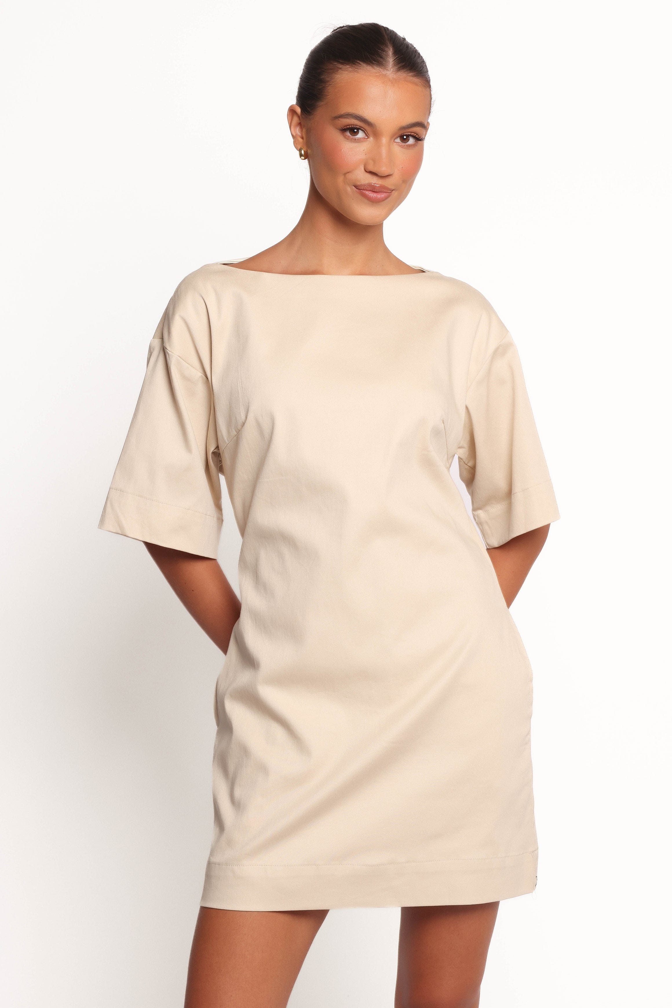 Thorne Mini Dress - Beige