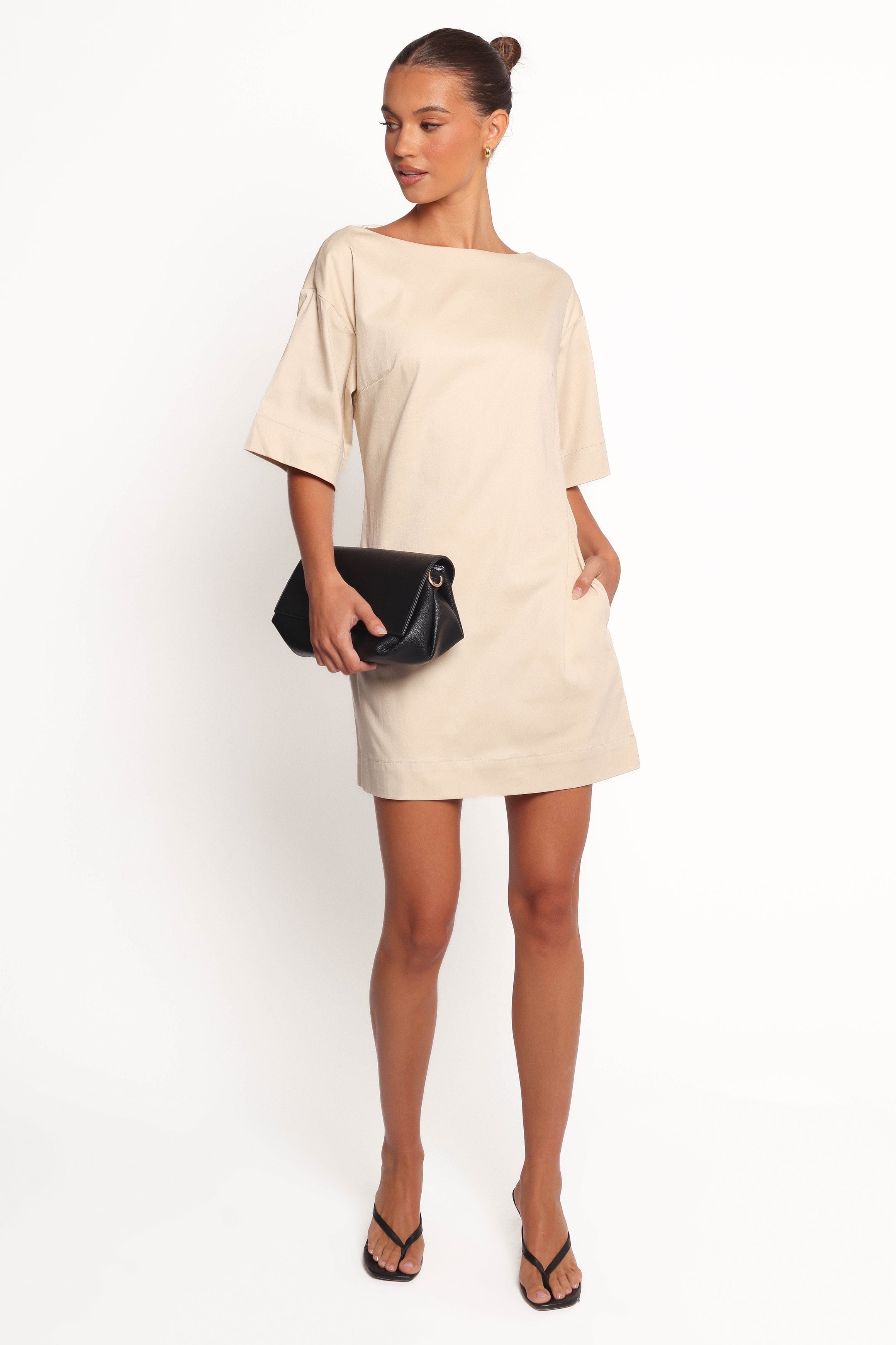 Thorne Mini Dress - Beige