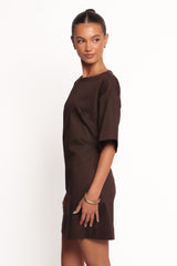 Thorne Mini Dress - Chocolate
