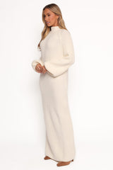 Tobin Knit Maxi Dress - Cream