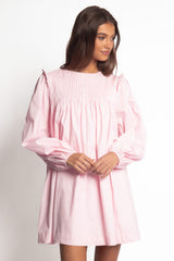 Wyatt Long Sleeve Mini Dress - Pink