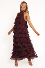 Zoella Maxi Dress - Cherry Lace